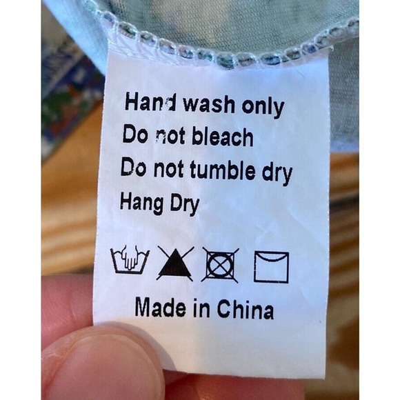 Ava & Lu Floral Long Sleeve Shirt Size Small Women’s Blue - Picture 4 of 7